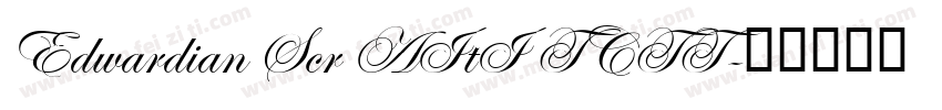 Edwardian Scr AItI TCTT字体转换